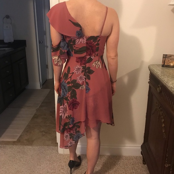 Keepsake Floral Asymmetrical Dress - Picture 4 of 6